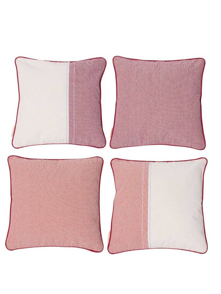 Charlotte Cherry/Tomette Cushions for wholesale by Les Toiles du Soleil