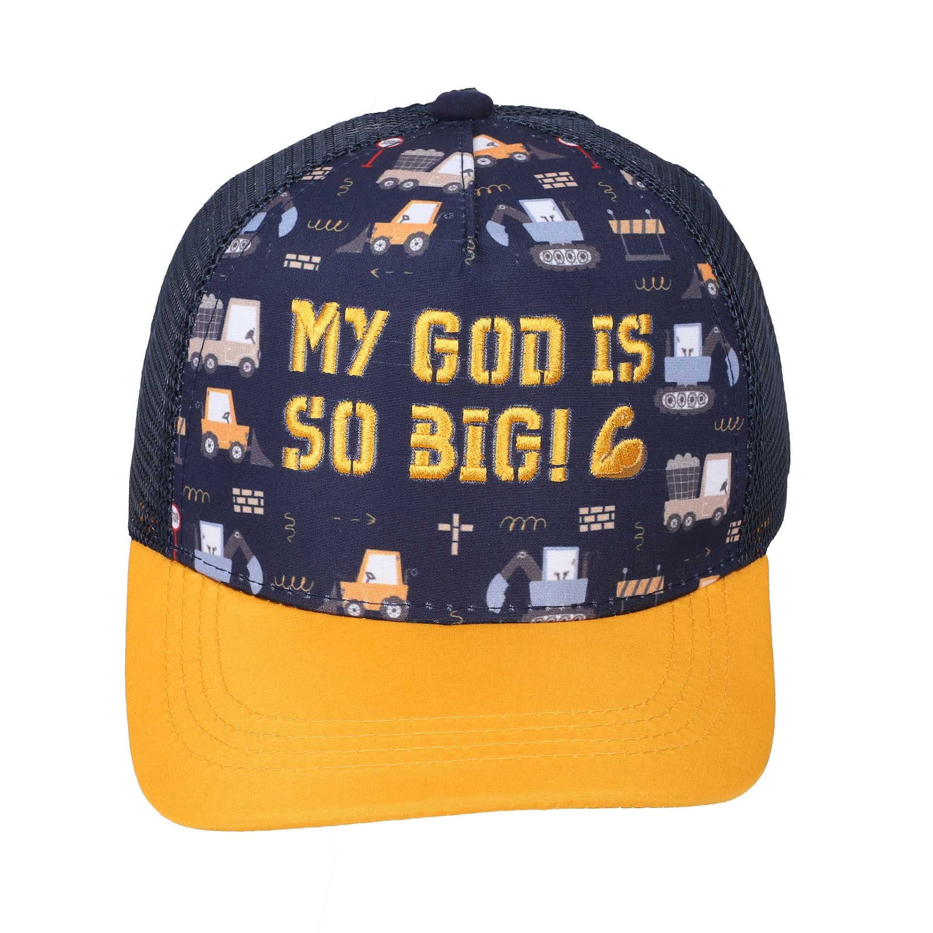 Swanson Christian Products - Wholesale Baseball Cap - Kids - Cap My God Yellow/  Navy Kids2