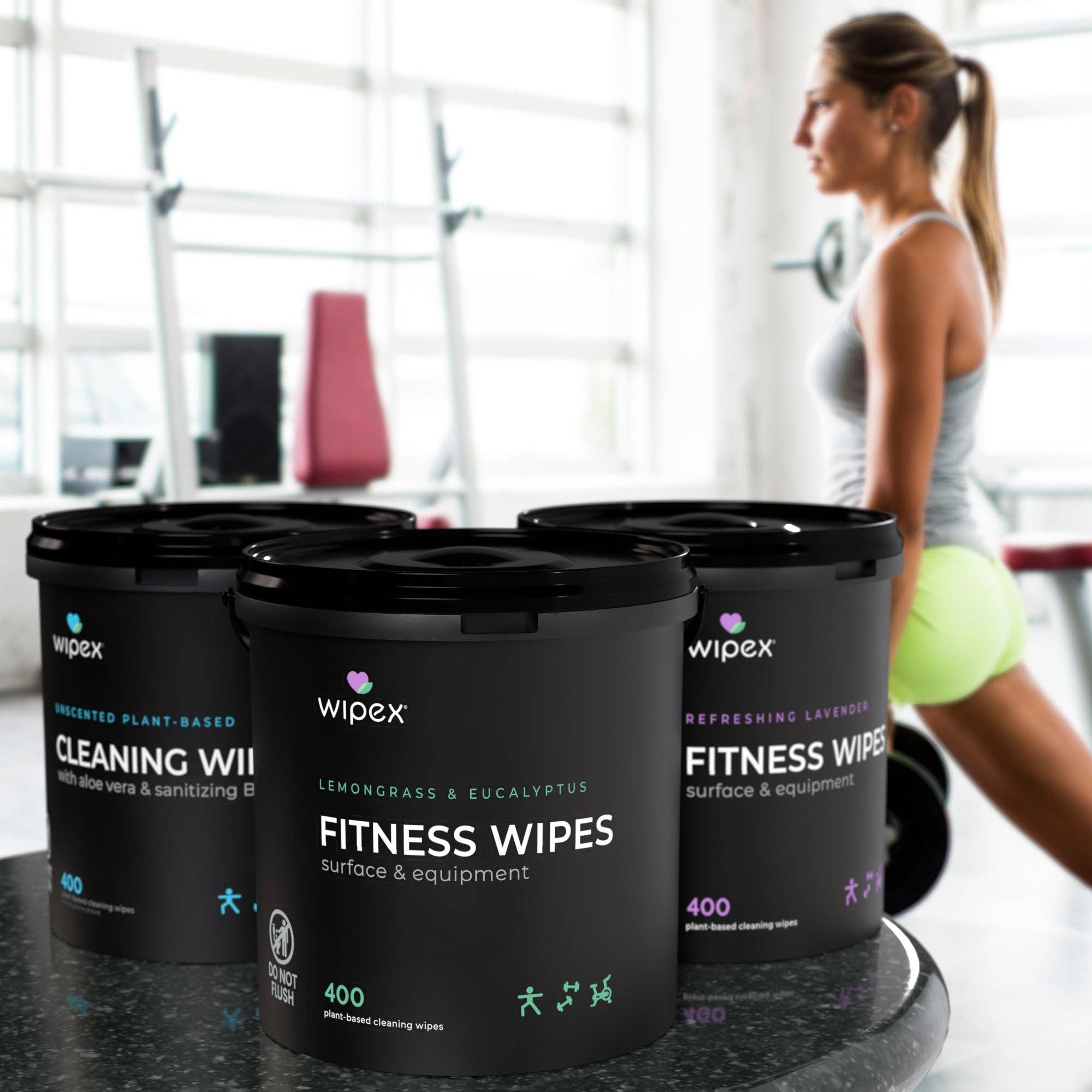 Wipex - Wholesale Fitness Equipment - Wipex 400 Yoga Mat Wipes | Natural | Plant-based | For Fitness & Yoga Gear, Chiropractic, Massage Tables18