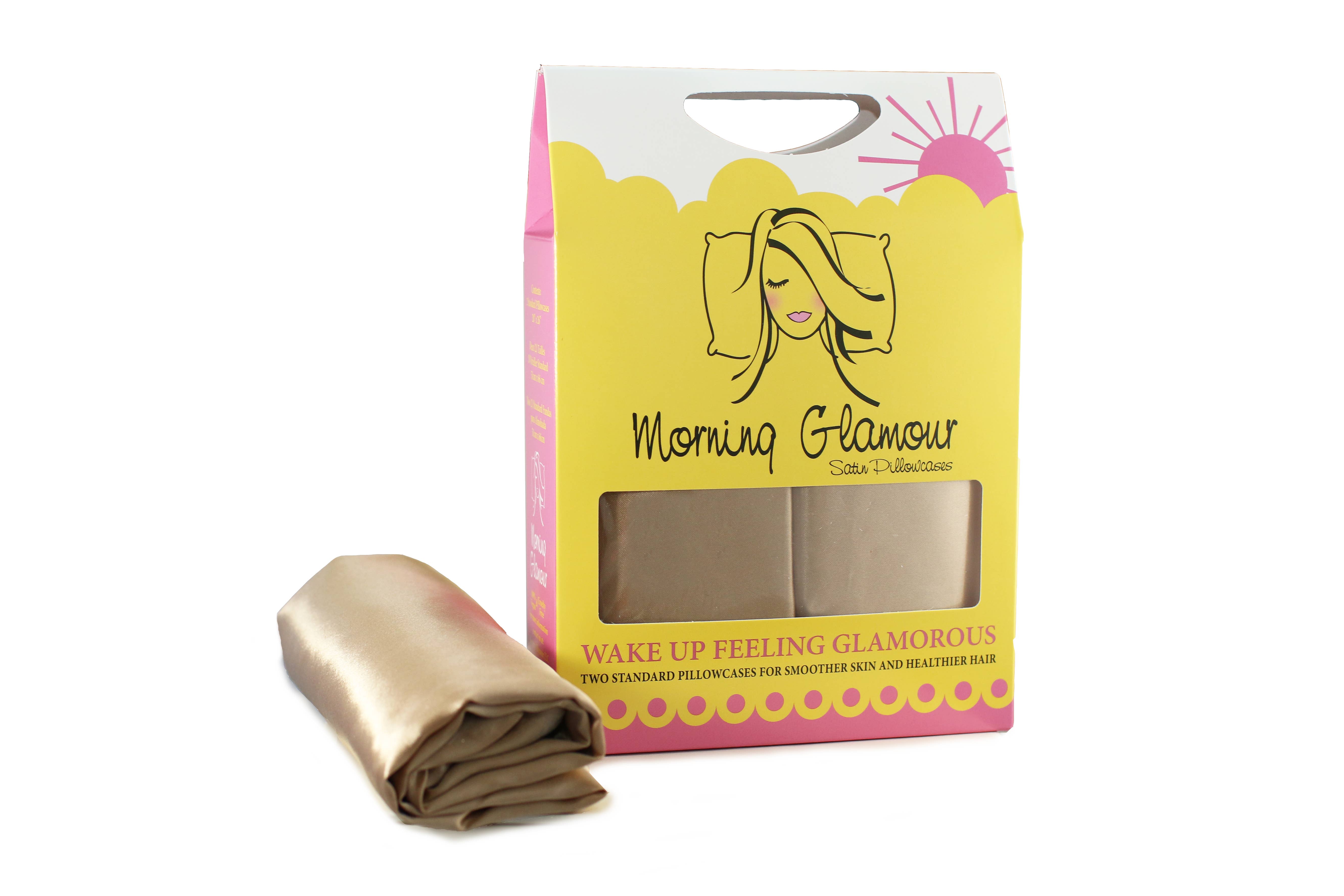 Morning Glamour – wholesale Bedding pillowcase/sham – Signature 2PK Satin Pillowcase- STANDARD/QUEEN2