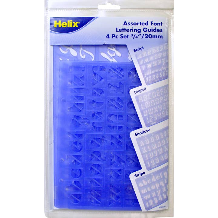 Assorted Font Lettering Guide 4 Piece Set for wholesale by Janod