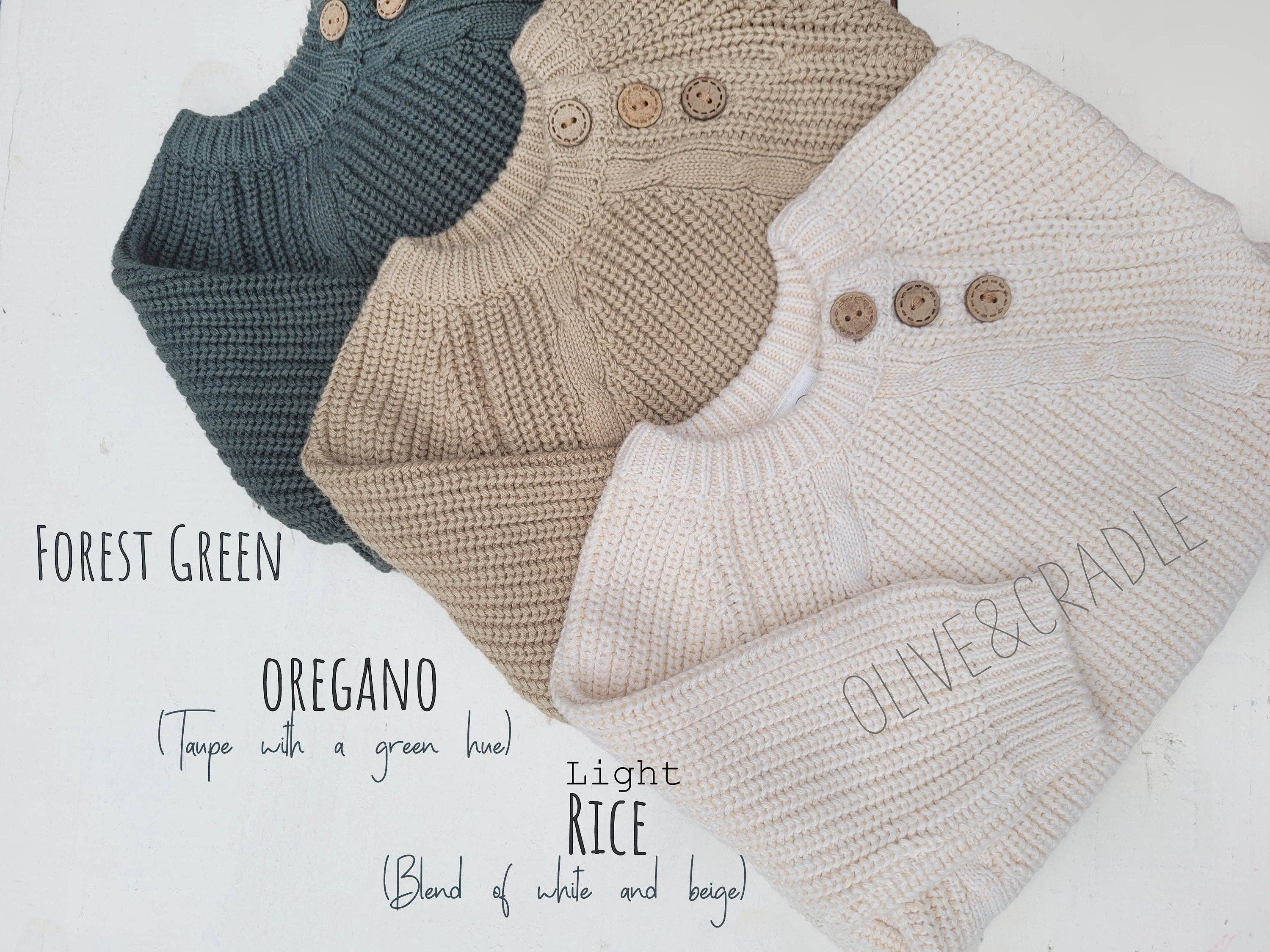 OLIVE & CRADLE - Vendita all'ingrosso Tutina (senza piedini) - Neonati - Pagliaccetto Maglione Lavorato a Maglia Elliot3