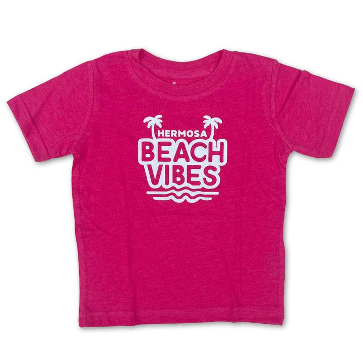 Camiseta de Manga Corta Vintage Rosa Sol Baby Hermosa Beach Vibes para venta al por mayor de Sol Baby