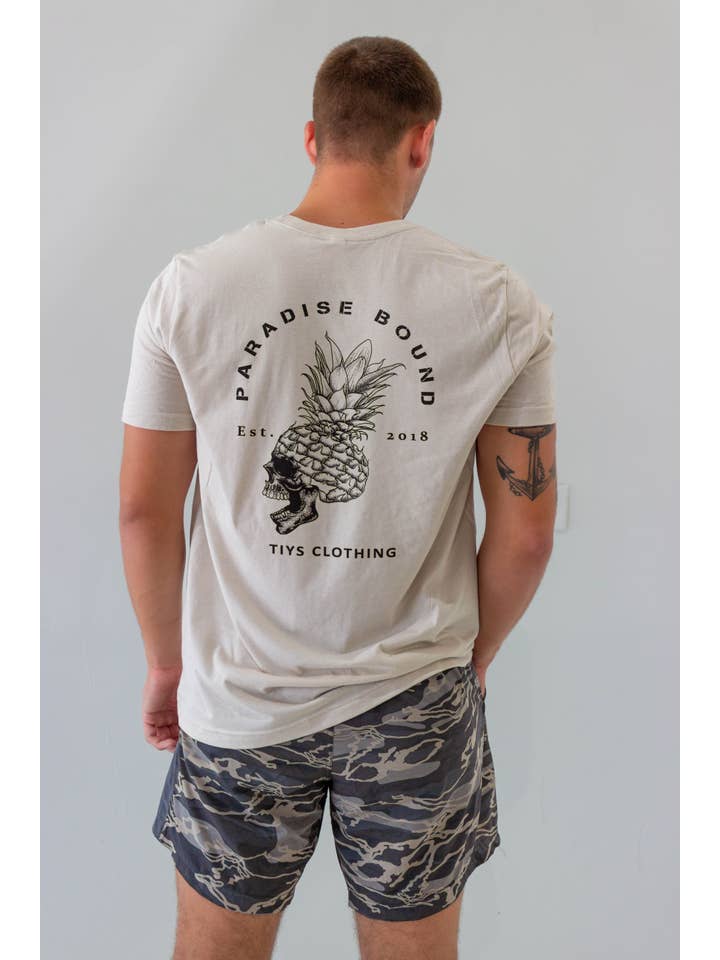 TIYS Clothing Co. - Wholesale Screen Printed T-Shirt - Unisex - Pineapple Skull Tee