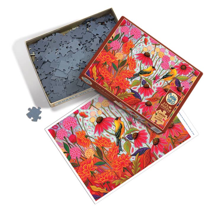 Outset Games and Cobble Hill Puzzles - Wholesale Puzzle - Adult - Springtime Goldfinches 275pc puzzle2