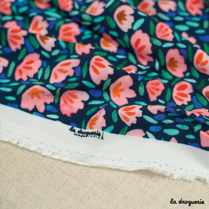 LA DROGUERIE - Wholesale Fabric - Fabric by the meter "Winter Garden" Pastels3