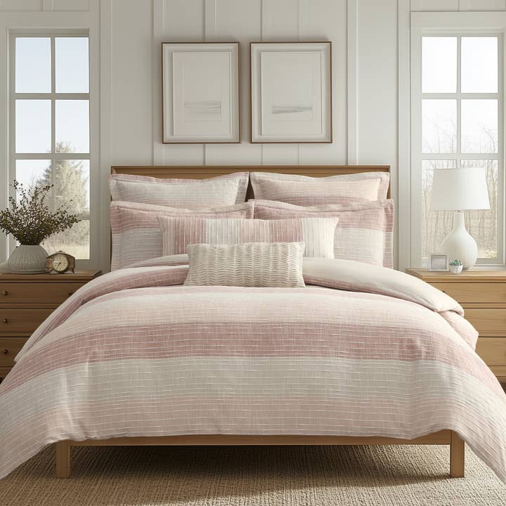 Levtex Home - Vendita all'ingrosso Set di lenzuola - Set copripiumino e trapunta Sand Stripes26