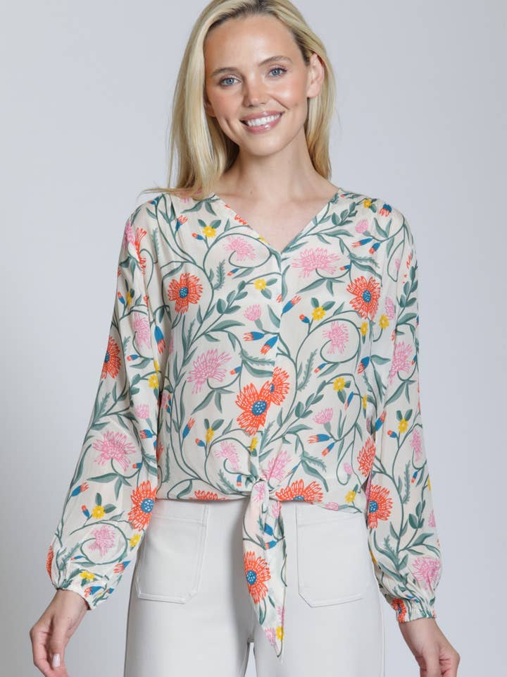 V-Neck Tie Front Top
for wholesale by APNY