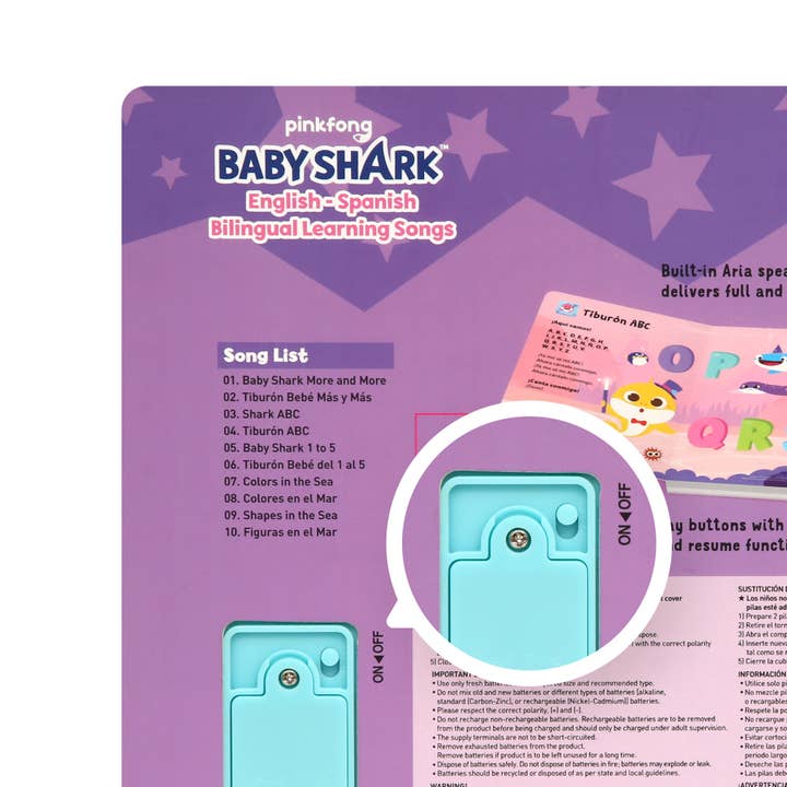 Pinkfong USA - Wholesale Book - Kids - Pinkfong Baby Shark Bilingual Learning Songs Sound Book