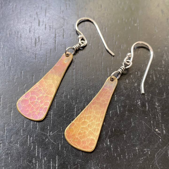 Brass Taper Earrings for wholesale by Jennifer Kahn Jewelry