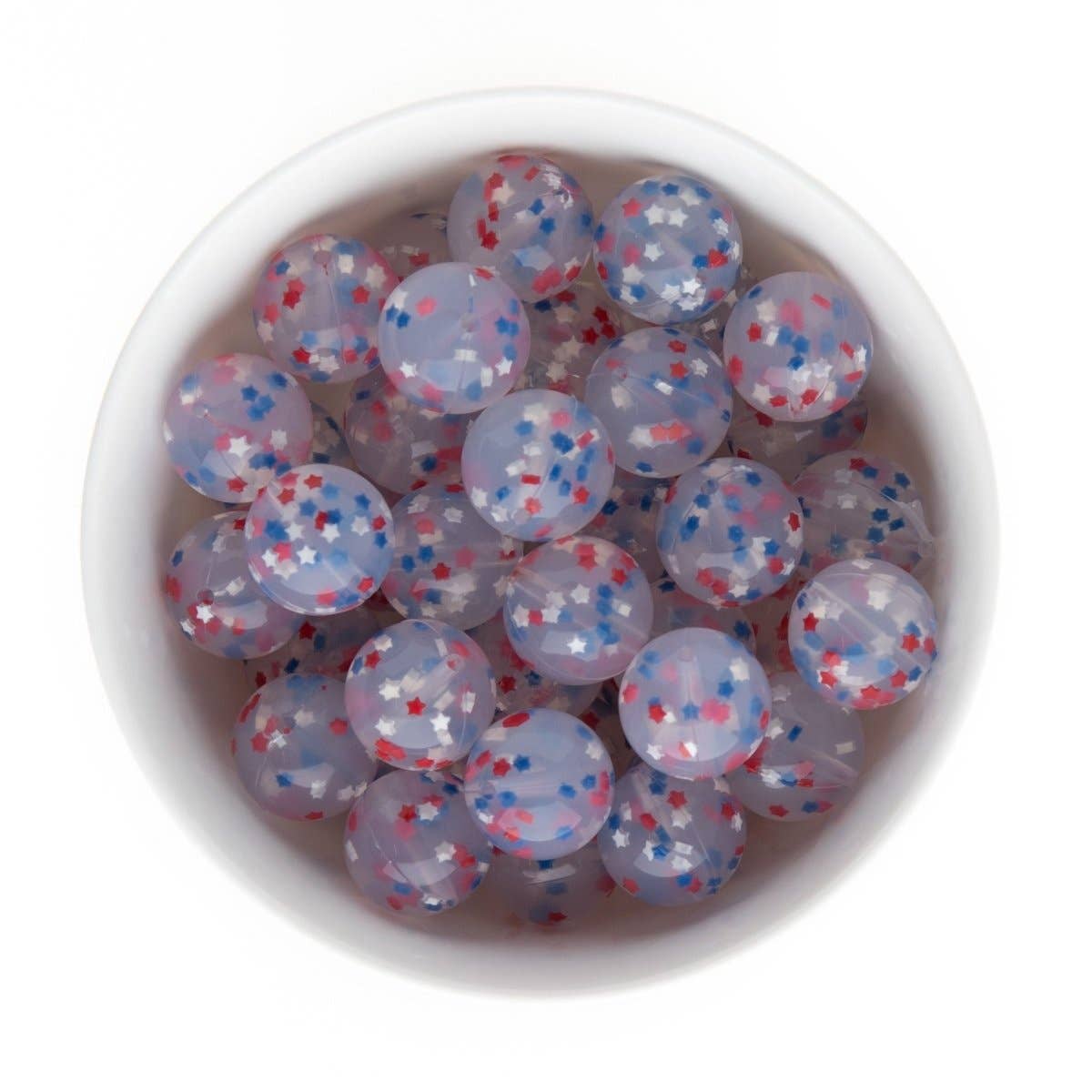 Cara & Co Silicone Craft Supply - Wholesale Craft Supplies - Sprinkle Silicone Round Beads - Loose Beads14