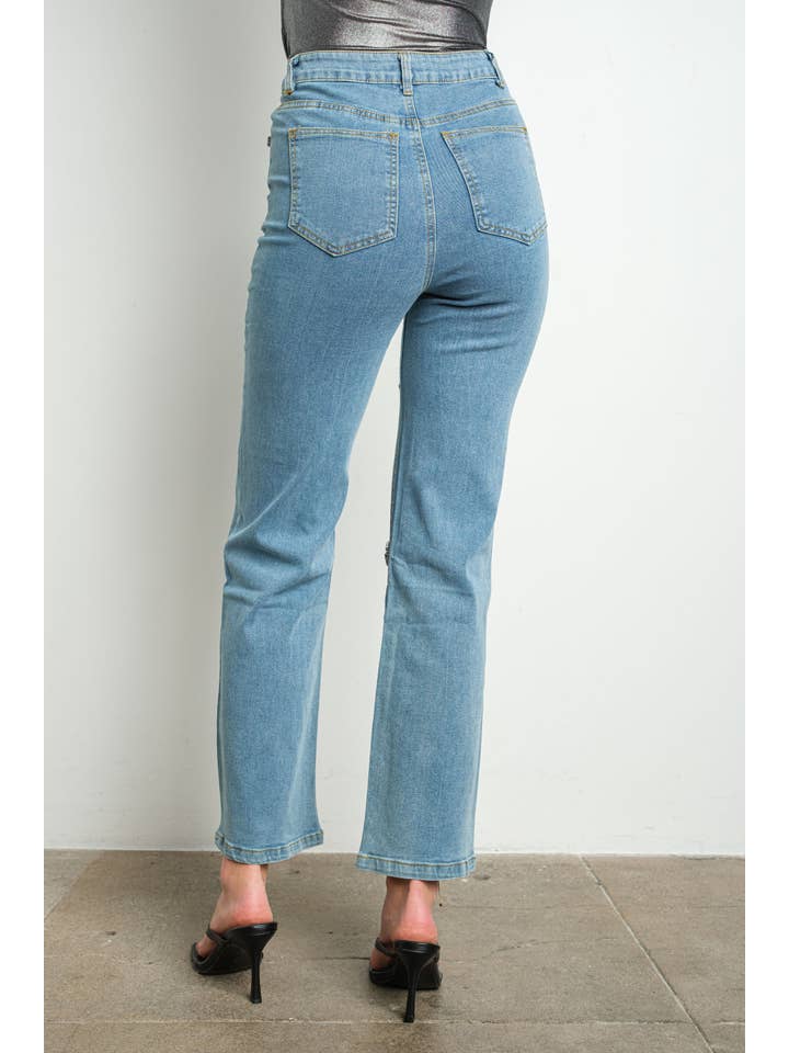 KIWI - Wholesale Jeans - Dames - KIWI IP3251 jeans met stretch en versieringen6