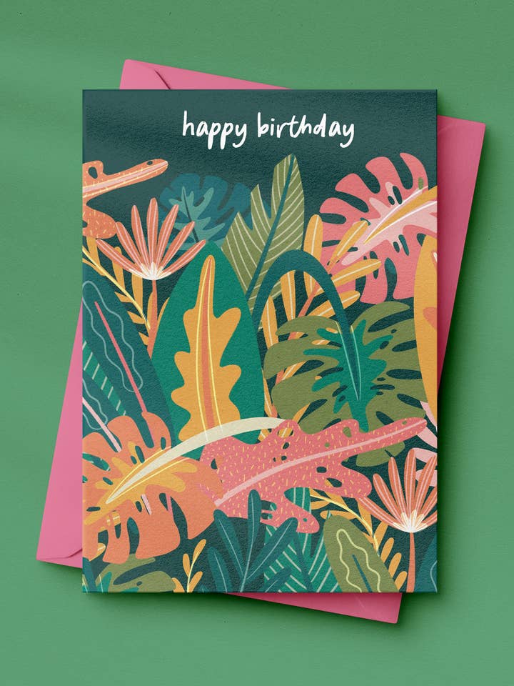 Jungle Birthday Greeting Card | Happy Birthday Card for wholesale by Adrienne Shelford