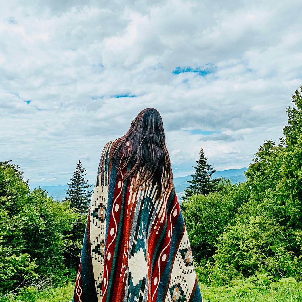 Ecuadane - Vente Plaids - Couverture aztèque occidentale, literie sud-ouest, décoration d'intérieur3