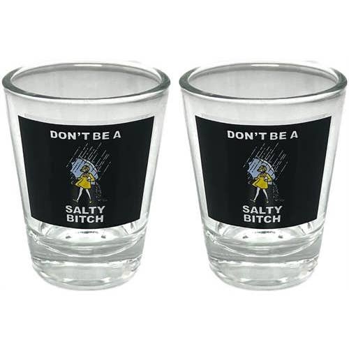 Scorpio Posters - Wholesale Shot Glass - Don't Be a Salty Bitch - Shot Glass - 2 Piece Set