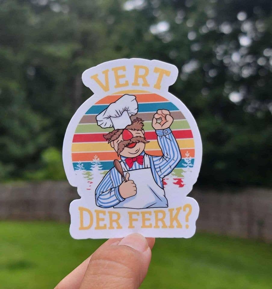 A Little Design Company - Wholesale Sticker - Vert Der Ferk Sticker | Funny Sticker0