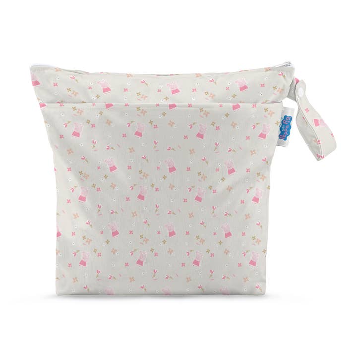 Peppa Pig Grab & Go Nappy Wet Bag - Peppa Floral for wholesale by Modern Cloth Nappies