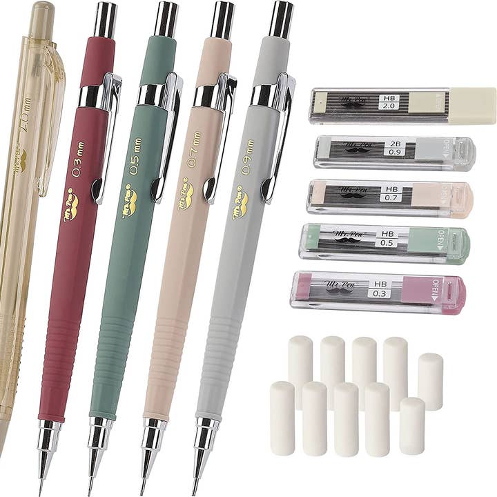 Mr. Pen - Wholesale Pencil - Mr. Pen Mechanical Pencil Set with Leads & Erasers0