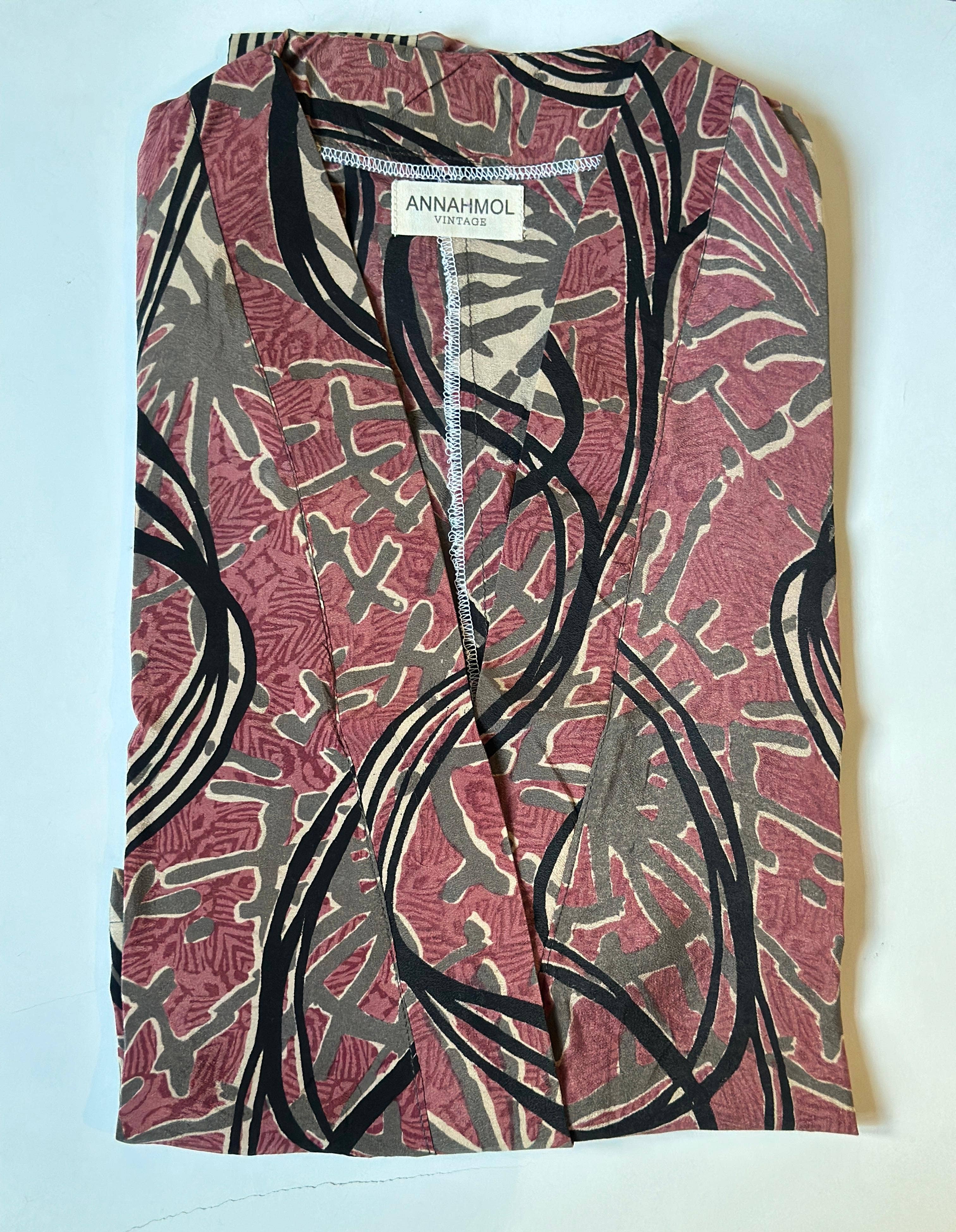 Annahmol - Wholesale Blouse - Women's - Vintage Silk Kimono Top: Free Size: BEST SELLER : OOAK30