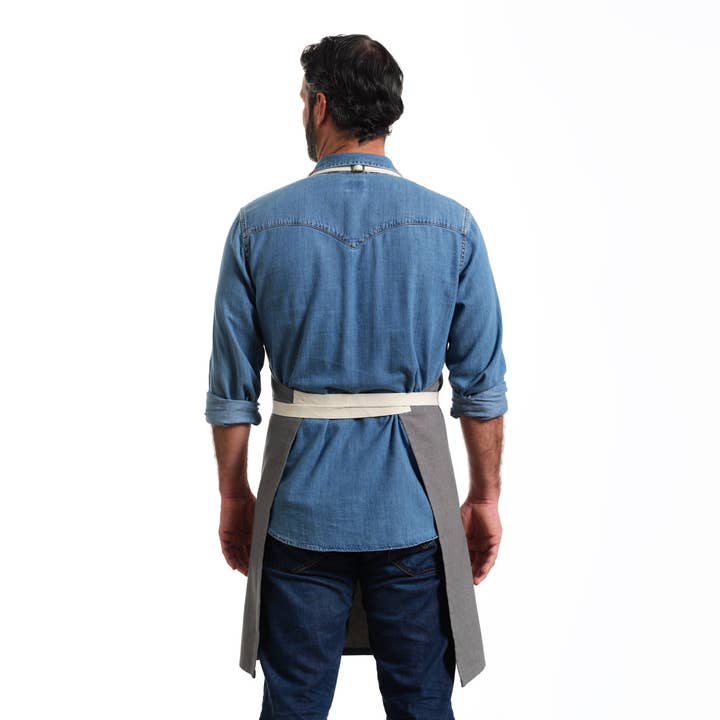 MEEMA - Wholesale Apron - Bib Apron with Pockets – Upcycled Cotton, Adjustable Fit1