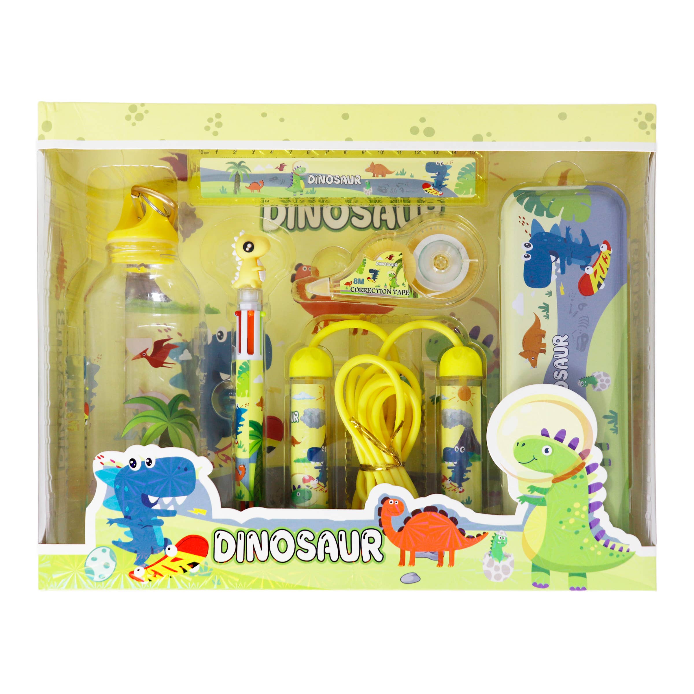 Cap Zone – wholesale Stationery/notecard set – Kids Dinosaur 6-in-1 School Stationery Set2