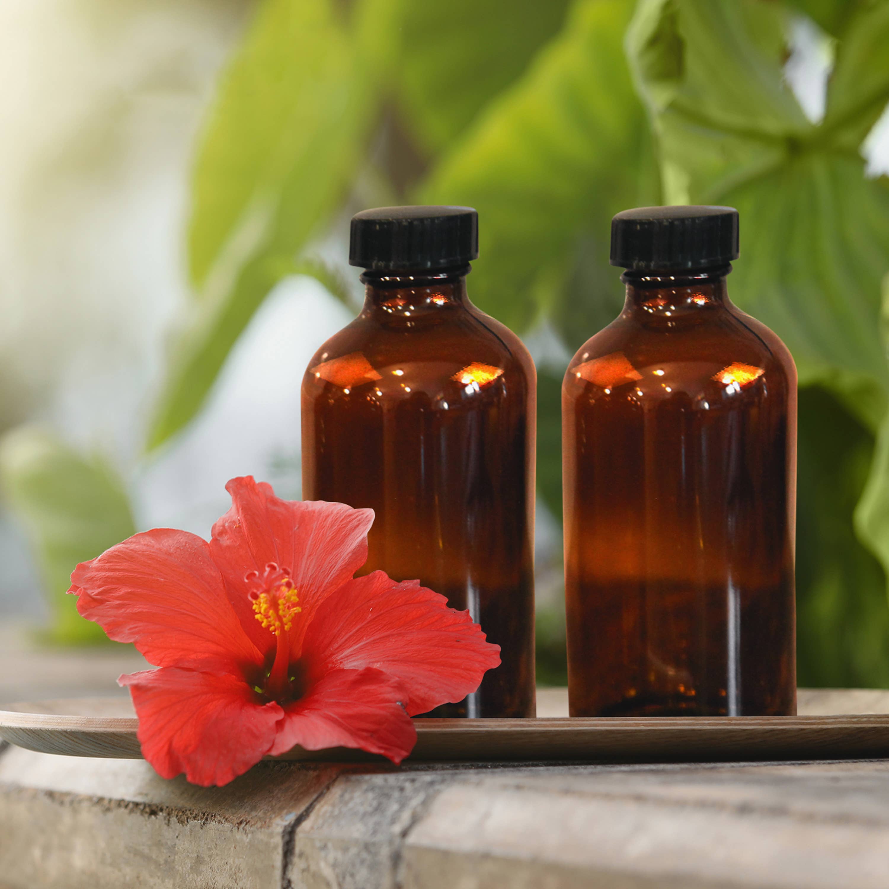 Nevlers - Wholesale Jar - Amber Glass Leak Proof Bottles with Twist Caps - 8oz (18pk)10