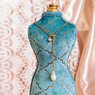 Lágrimas De Luz - Collar Delicado De Perlas Barrocas para venta al por mayor de Pompon La Tulipe