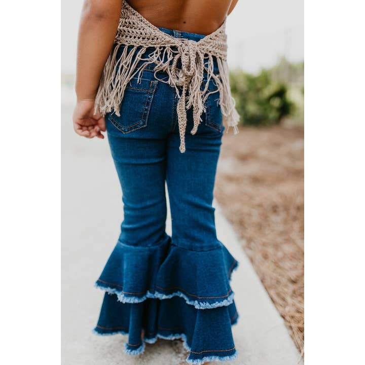 Oopsie Daisy - Wholesale Jeans - Kids - Kids Denim Double Ruffle Jeans2