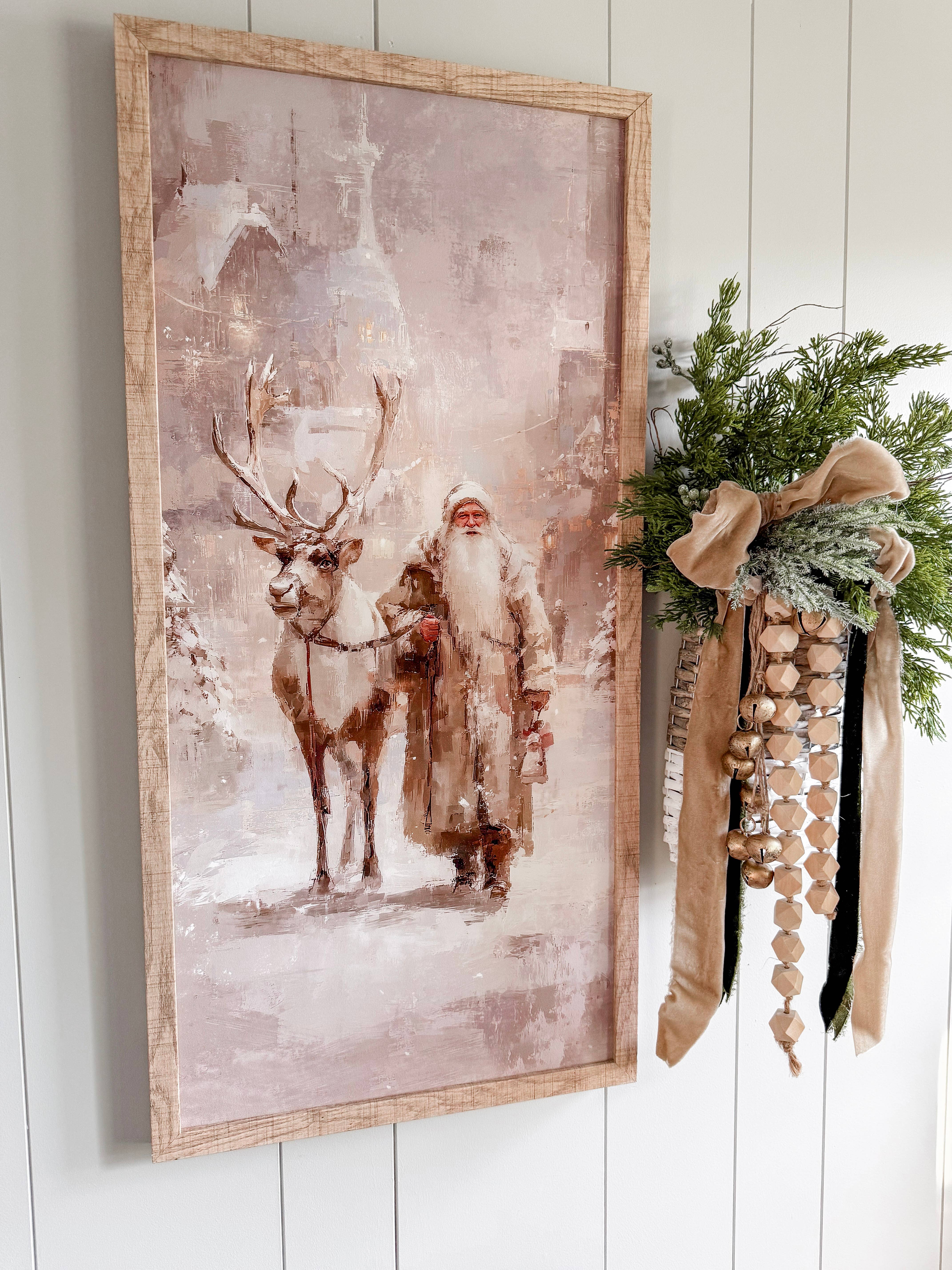 WillowBee Signs & Designs – wholesale Skylt – Tomte & Ren Träskylt - Rektangel5