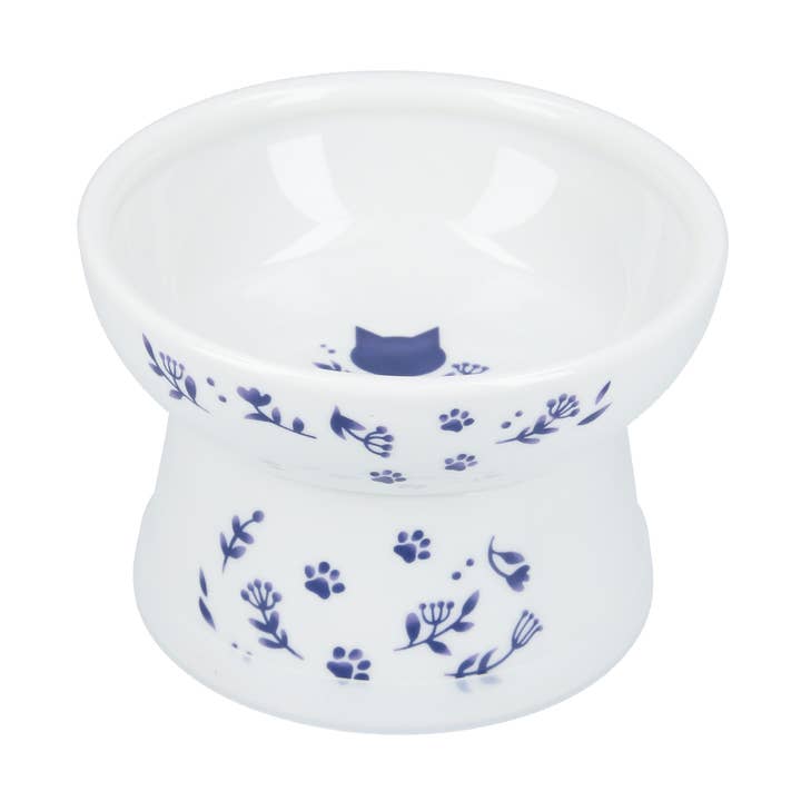 Raised Cat Food Bowl (Nordic Blue) for wholesale by MOON-X USA, INC.