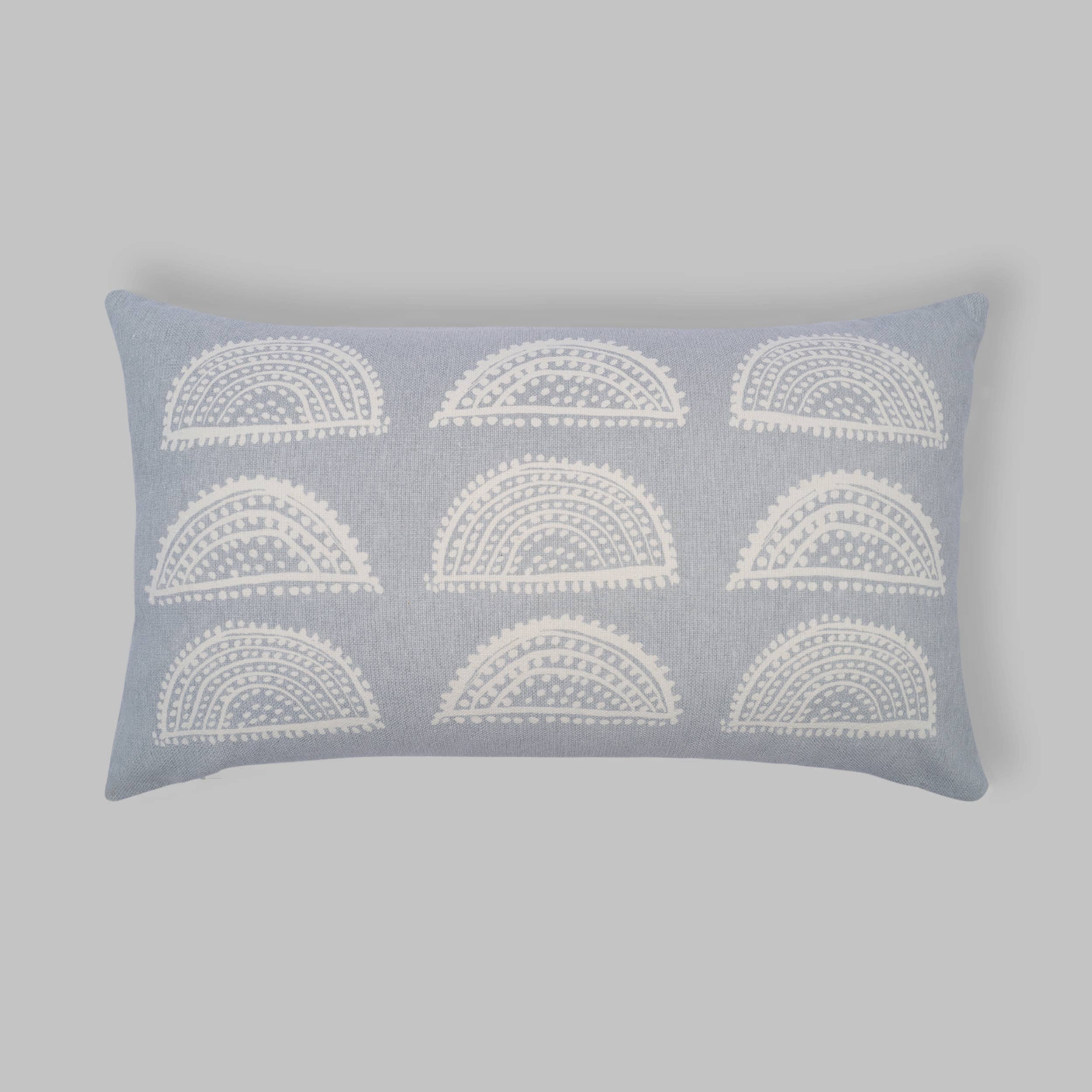 NAKI & SSAM INC. - Wholesale Throw Pillow Cover - Meraki Collection 24in.x14in. Gond Art-Inspired Sunburst2
