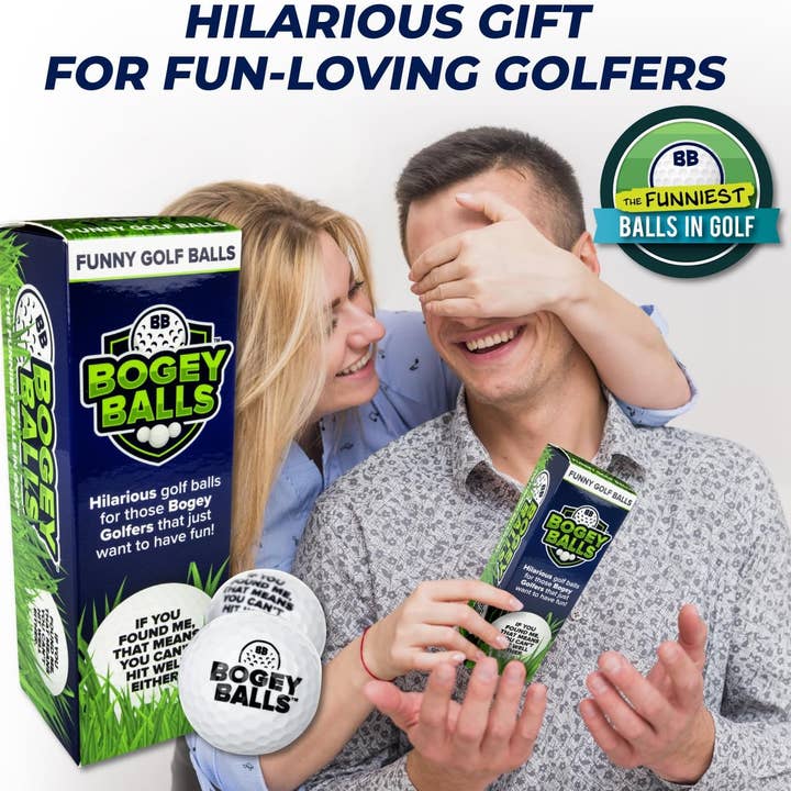Smith Brands - Wholesale Prank/Gag Gift - Funny Golf Balls - Bogey Balls 3 Pack - Cool Golf Accessory