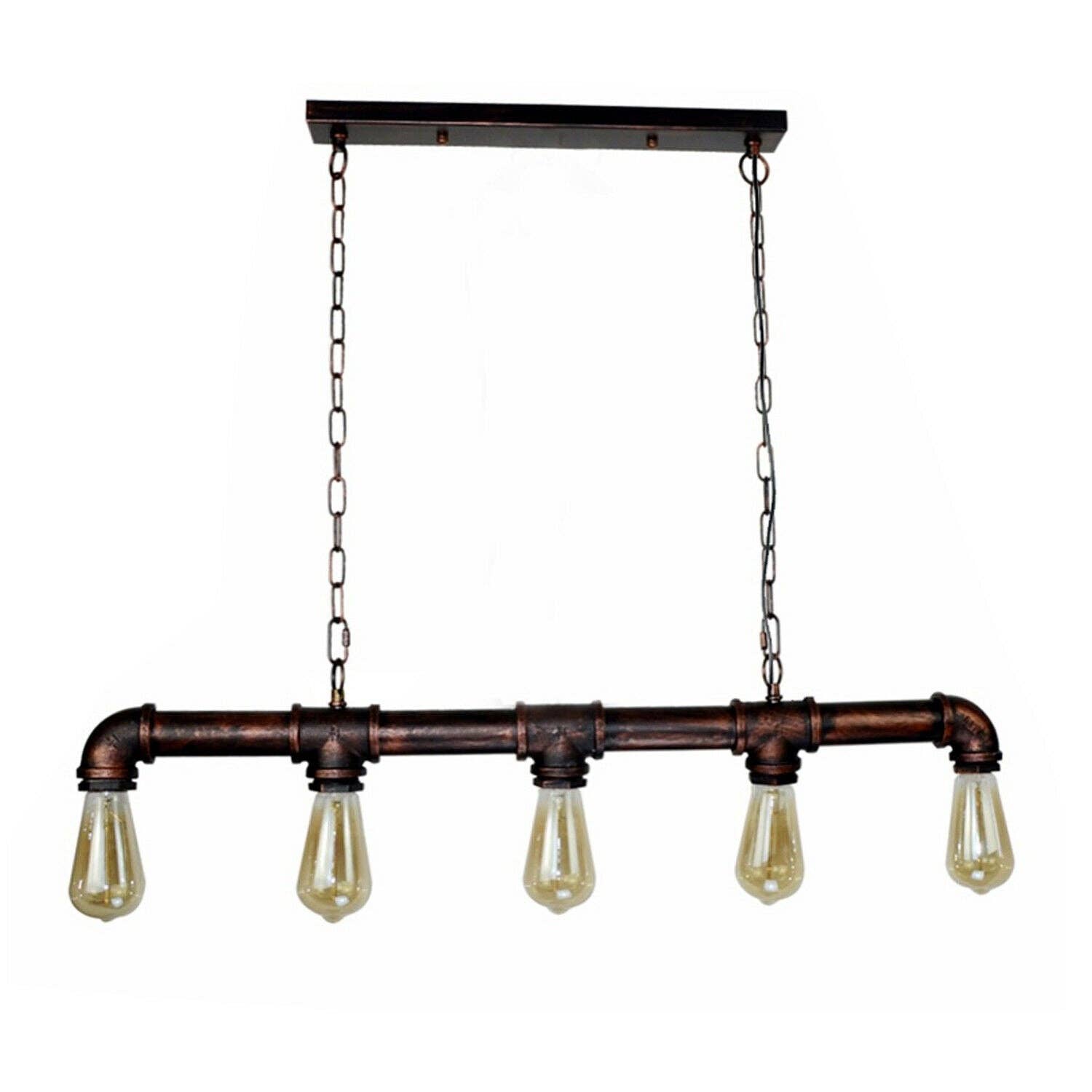 Ledsone - Vendita all'ingrosso Lampadario/lampada a sospensione - Luci da soffitto steampunk a tubi d'acqua industriali vintage ~236811