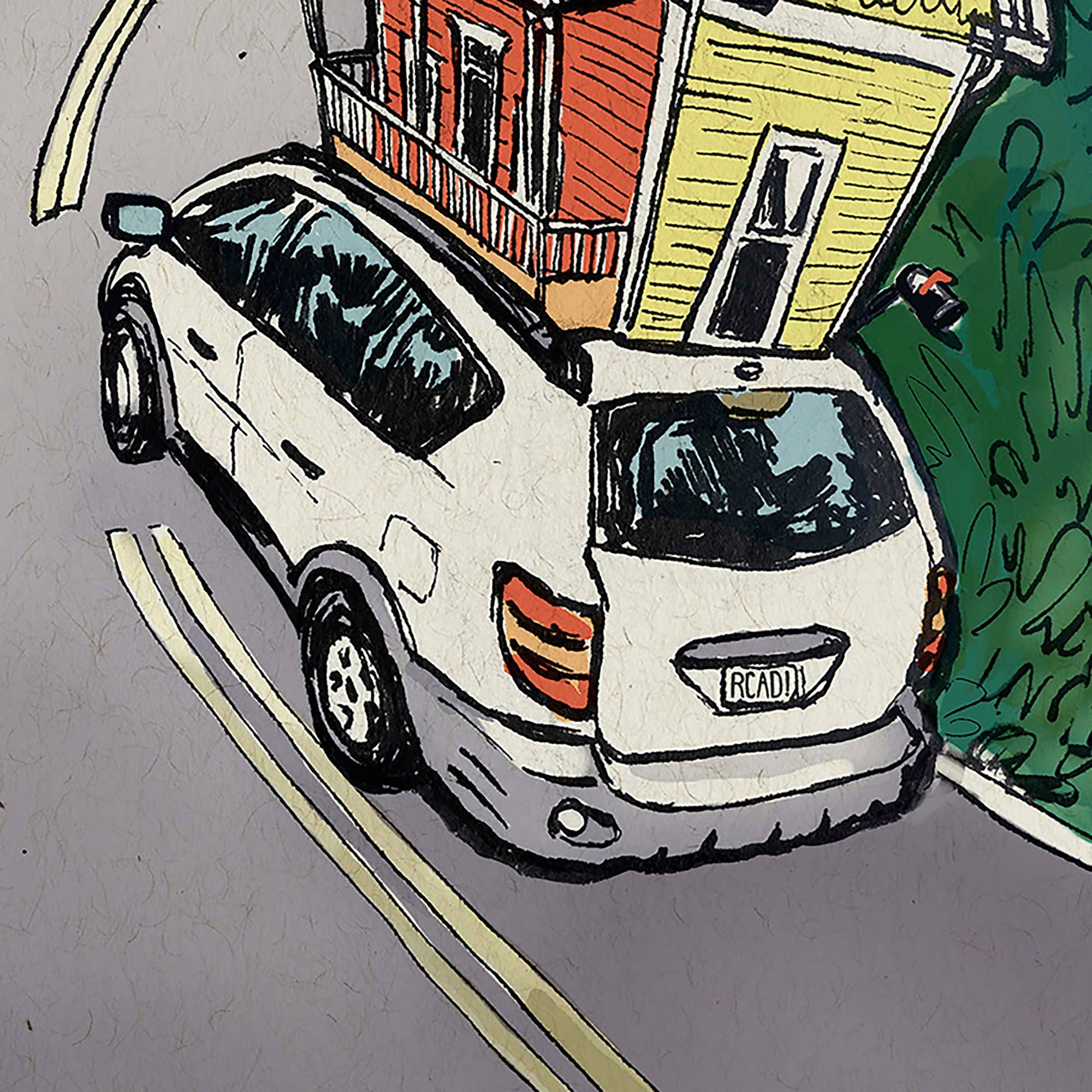 Esther Sketch - Wholesale Art Print - Road Trip Print 8.5"x11"8