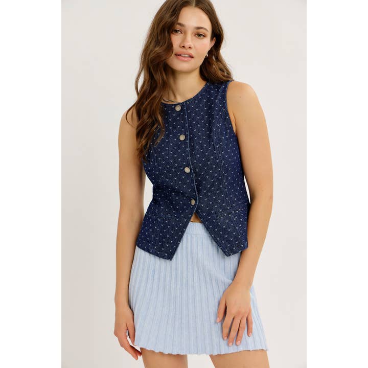 idem ditto - Wholesale Skirt - Women's - FLIRTY ESSENTIAL PLEATED SWEATER MINI SKIRT15