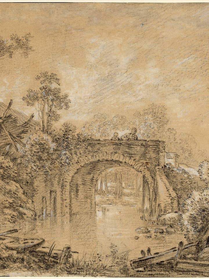 Landscape with a Rustic Bridge by Francois Boucher for wholesale by Keep Calm Collection
