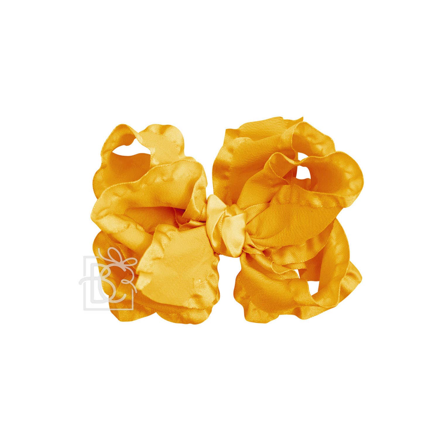 Beyond Creations, LLC - Wholesale Hair Bow - Kids - DOUBLE RUFFLE BOW ON CLIP37