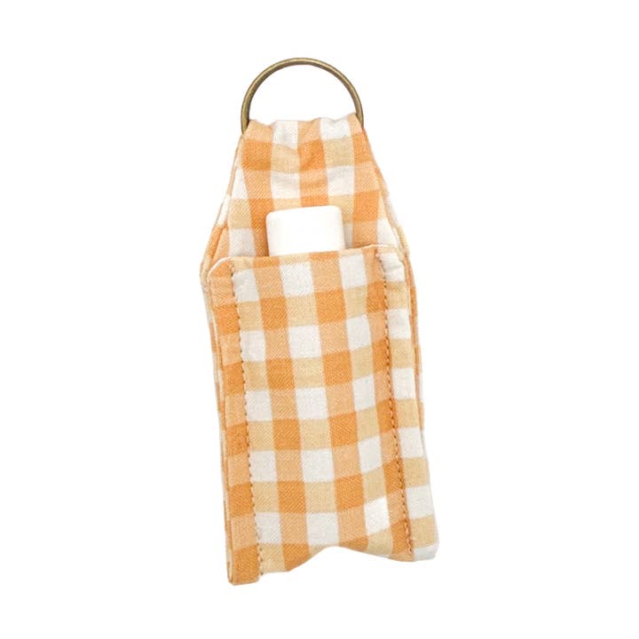 Yellow Gingham Chapstick Holder for wholesale by Sage & Soil
