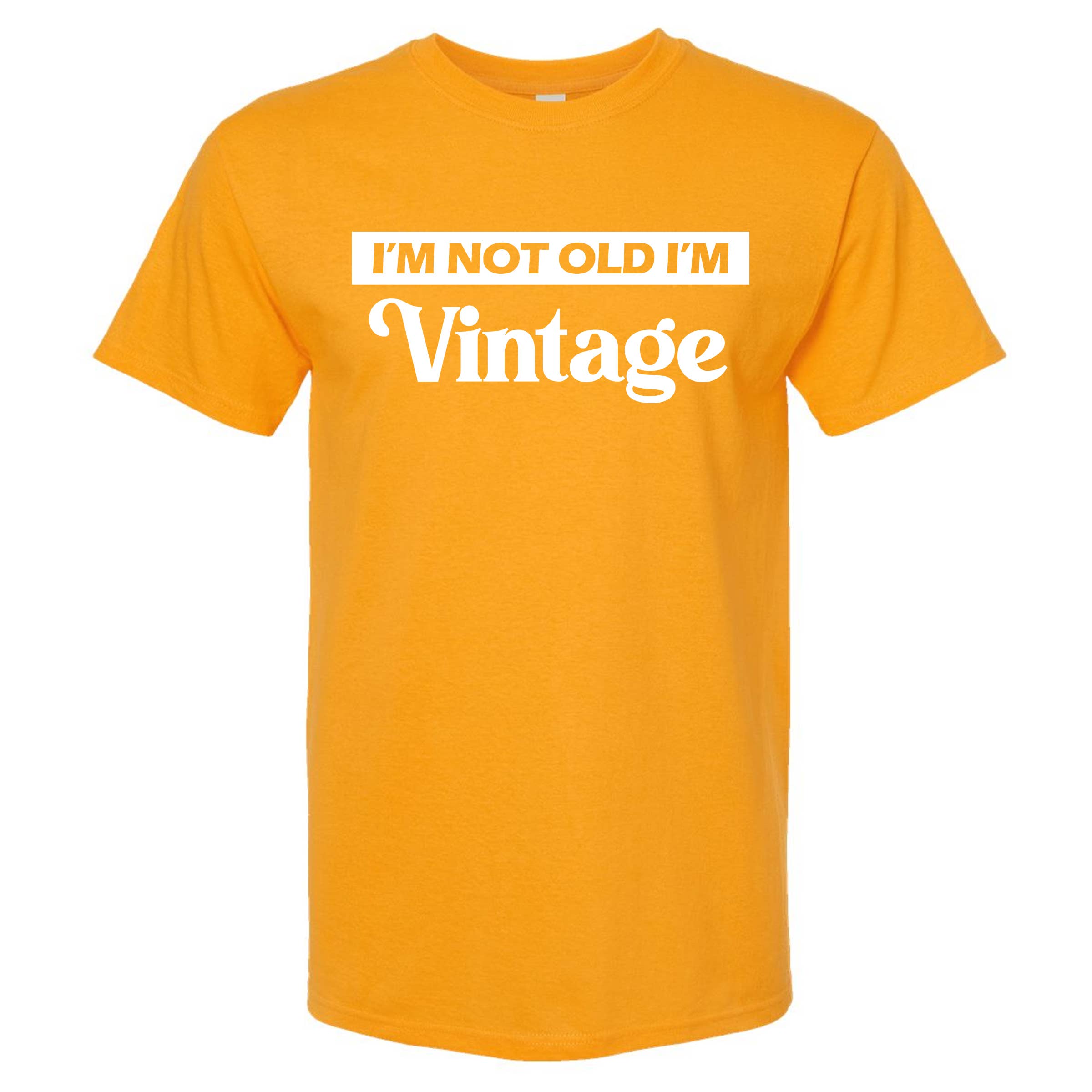 Wi-Wear - Vente T-shirt sérigraphié – homme - T-shirt col rond homme « I'm Not Old I'm Vintage »4