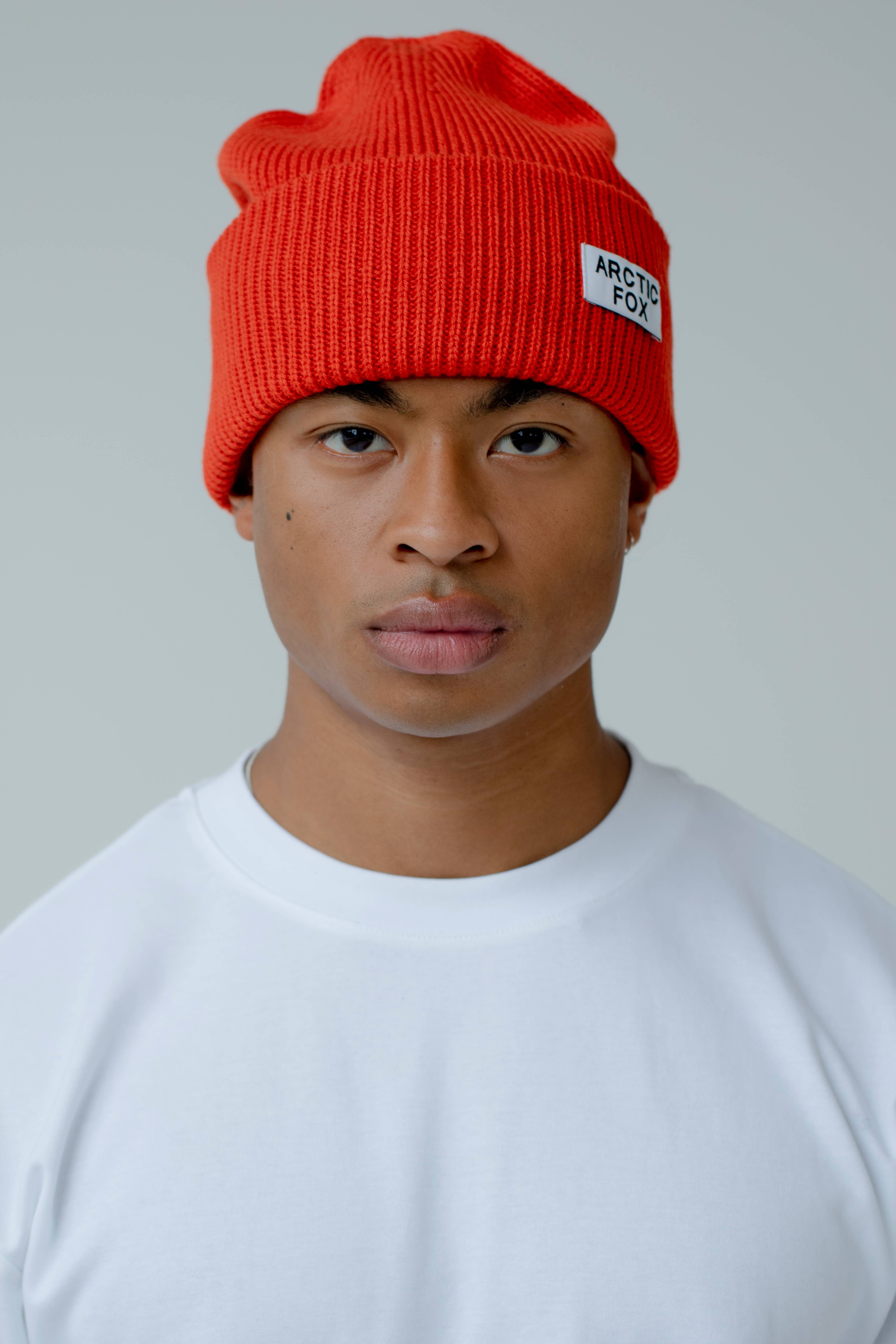 Arctic Fox & Co. - North America - Vente Bonnet – femme - Bonnet en bouteilles recyclées - Corail ensoleillé - FW256