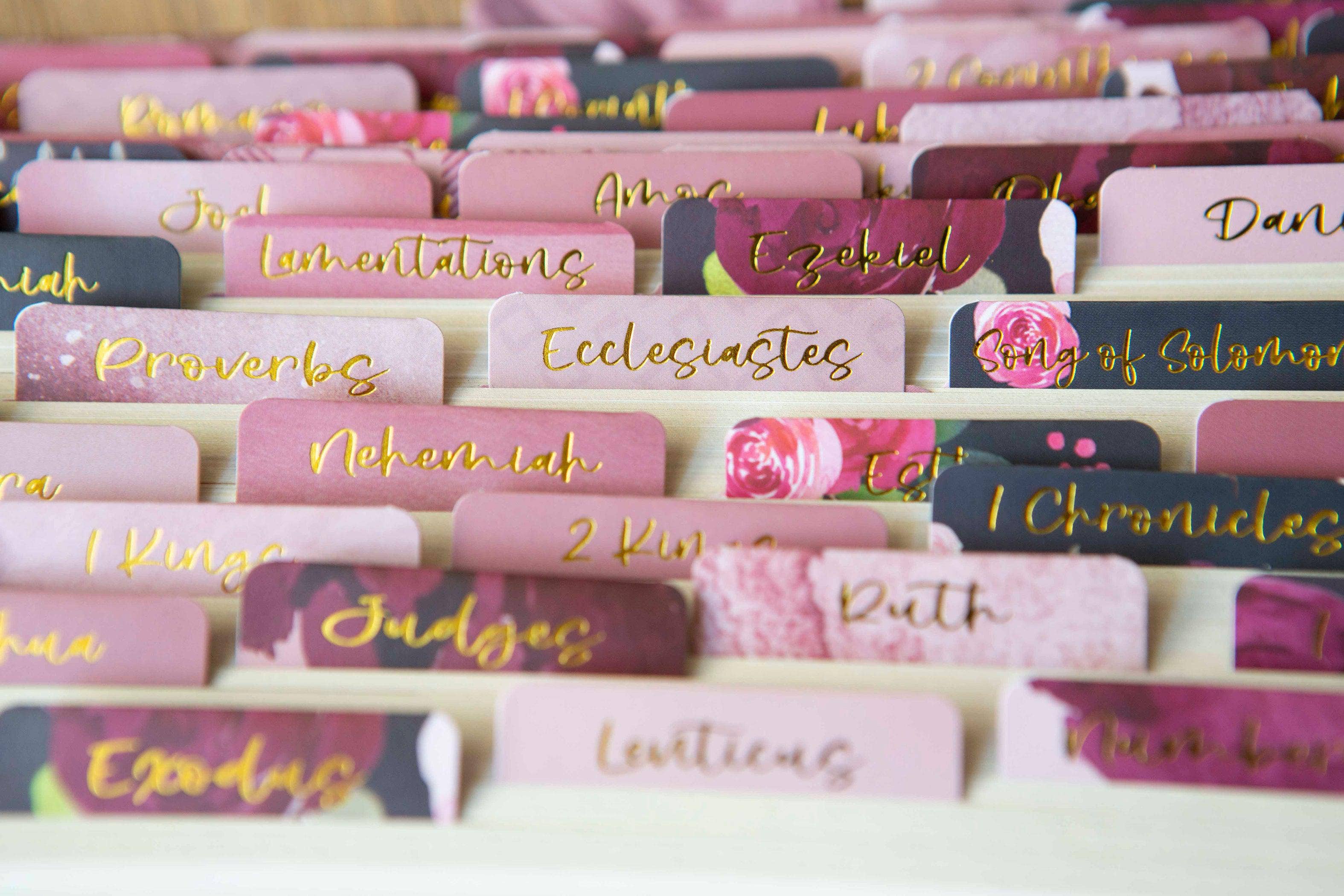 Chosen & Cherished - Wholesale Religion - Floral Bible Tabs | Bible Book Tabs1