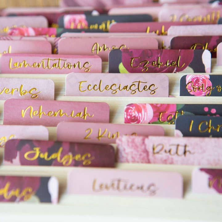 Chosen & Cherished - Wholesale Religion - Floral Bible Tabs | Bible Book Tabs1