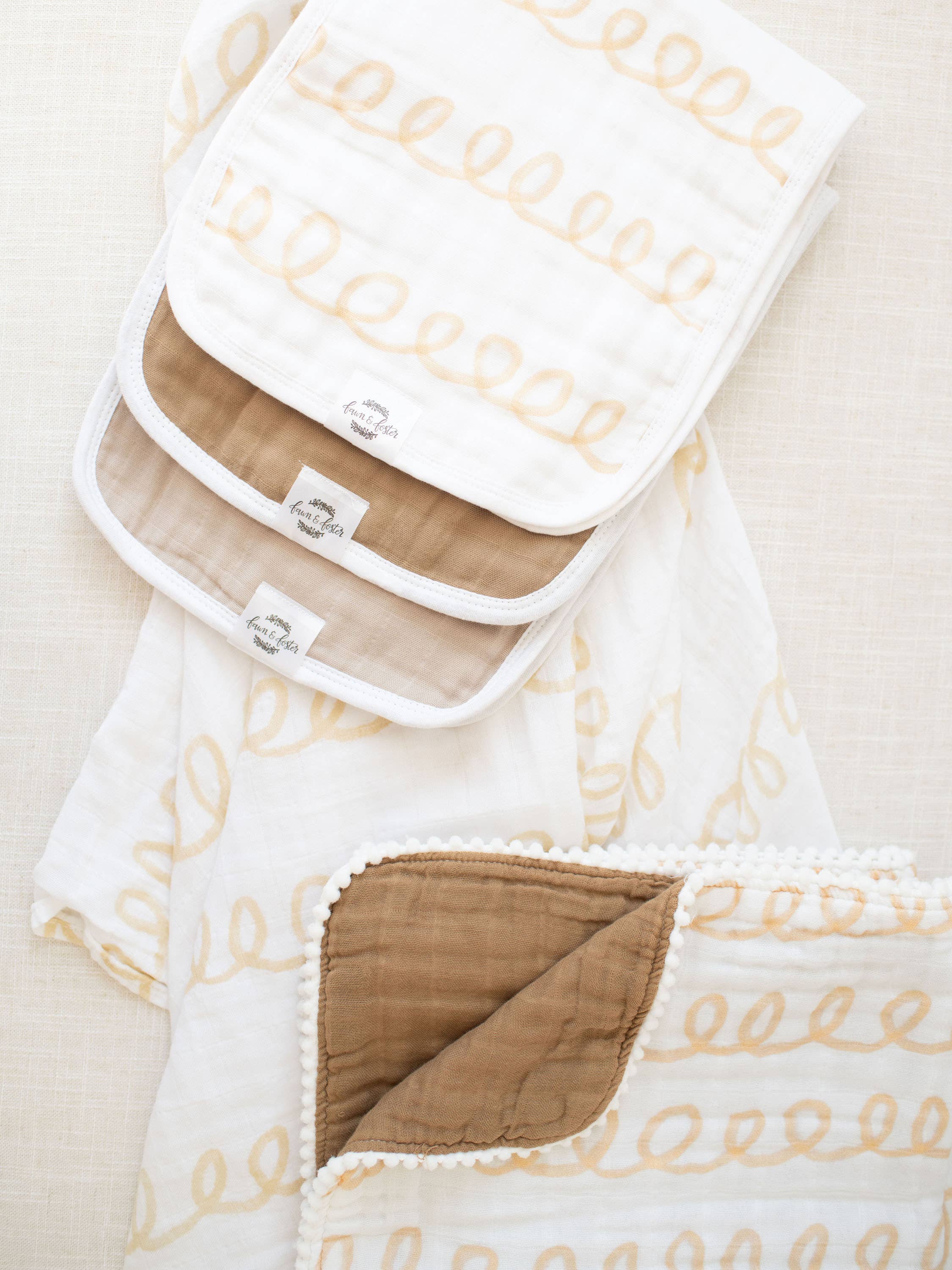 Fawn & Foster - Wholesale Swaddle - Baby - Organic Muslin Gauze Swaddle Receiving Blanket | Haven8