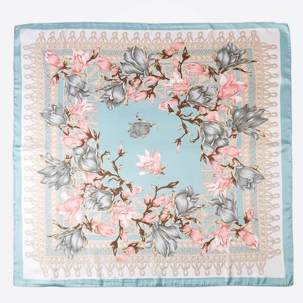 Floral Print Bandana for wholesale by 3AM BY H&D ACCESSORIES