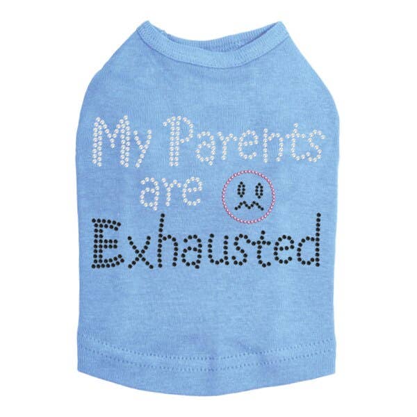 Dog in the Closet – camisa - Cão por atacado – Meus pais estão exaustos - Dog Tank9