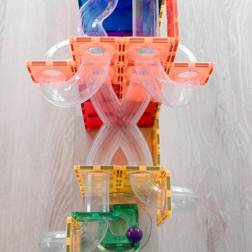 CONNETIX - Wholesale Building Set - Kids - CONNETIX Rainbow Ball Run Expansion Pack, 66 Pieces2