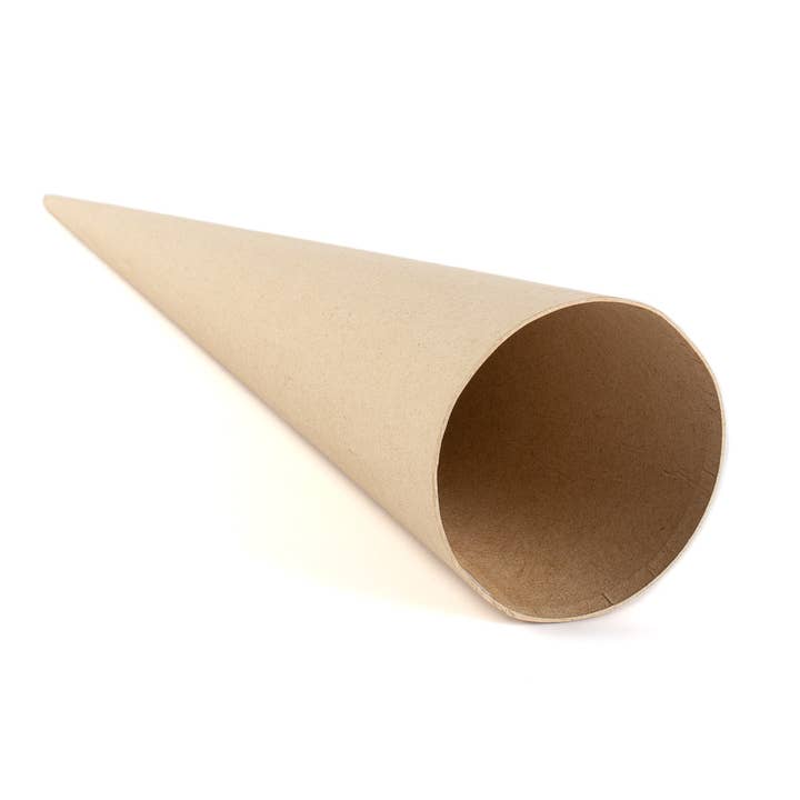 Factory Direct Craft – wholesale Craft supplies – 13-1/2" x 3-1/2" -Paper Mache Craft Cones with Open Bottom 5