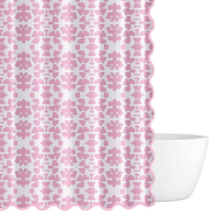 Laura Park Designs – wholesale Shower curtain – Chintz Pink Shower Curtain