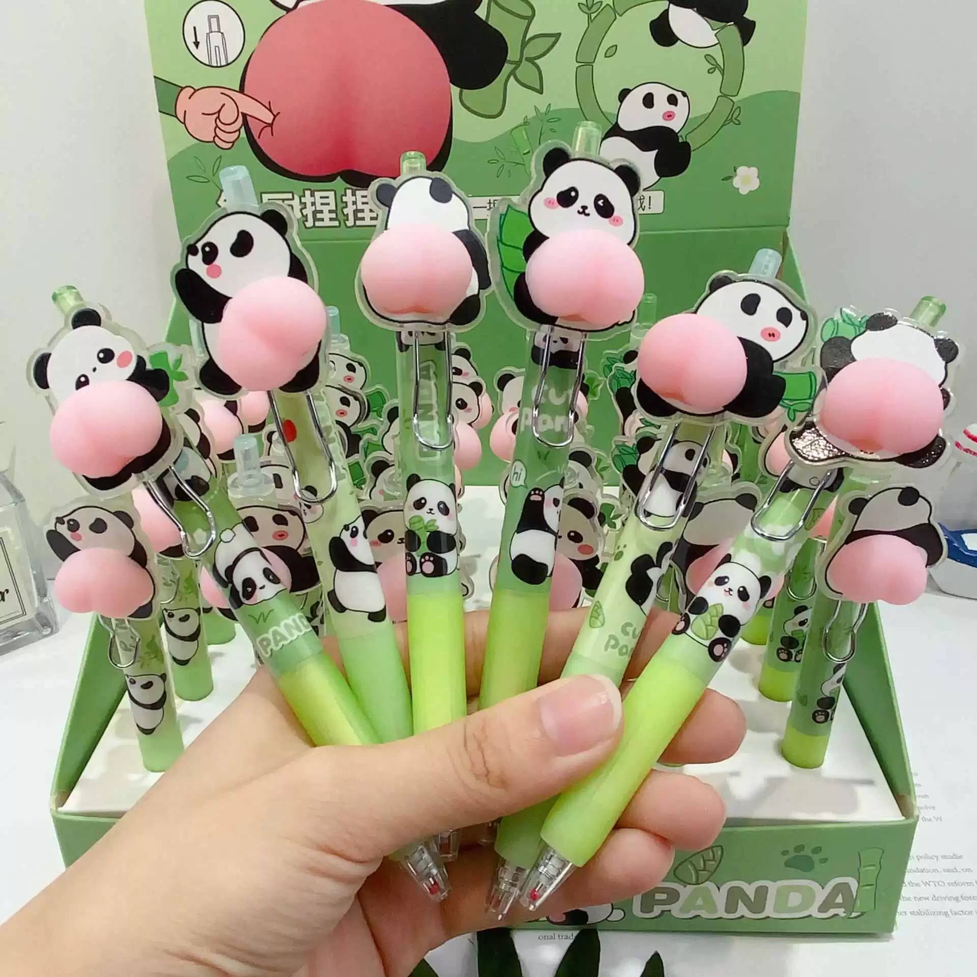 BCmini - Wholesale Pen - 22717 Panda Squishy Butt Gel Pen-362
