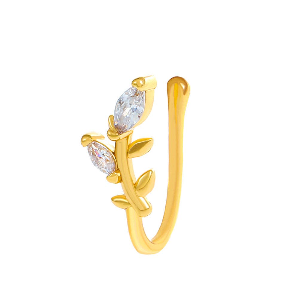 SALINA TRADING INC - Wholesale Neusring - U-vorm Ster Hart Kroon Niet-piercing Neusring17